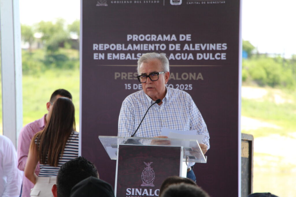 siembra de más de dos millones de alevines en presa Sanalona