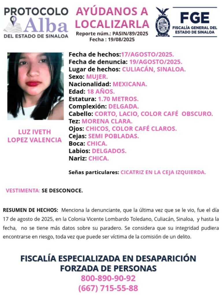 Desaparición en Culiacán