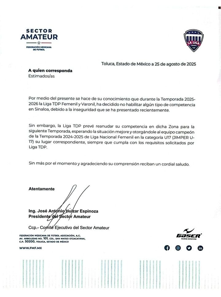 Futbol femenil en Sinaloa