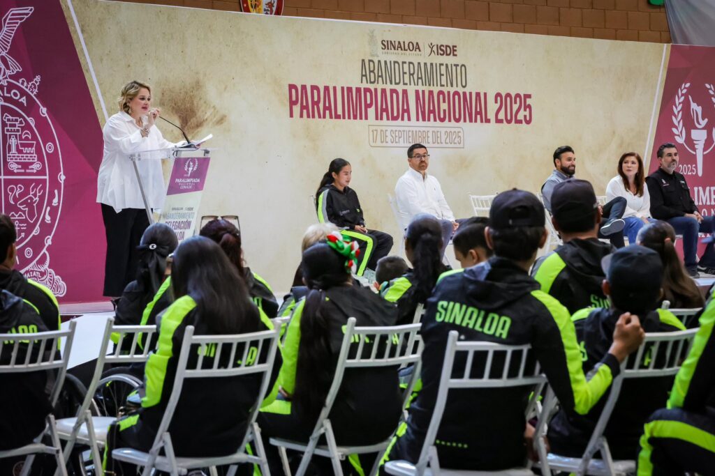 Sinaloa lista para las Paralimpiada Nacional 2025: Eneyda Rocha Abandera a la Delegación