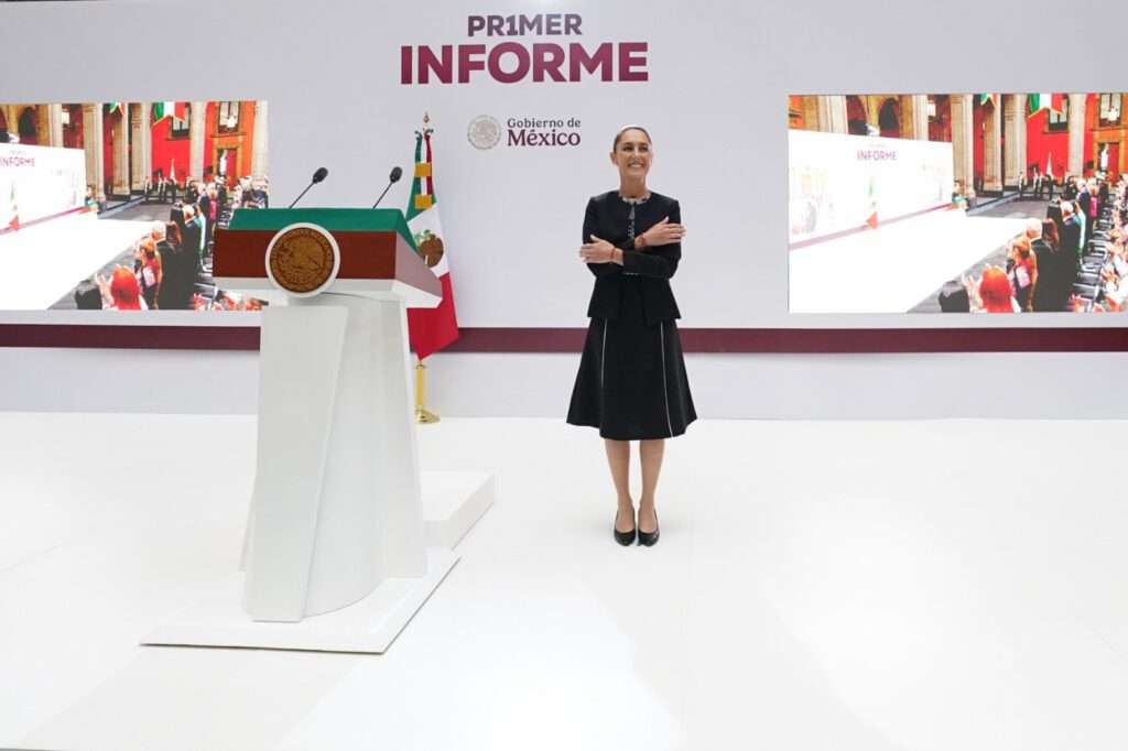 Rubén Rocha Moya acompaña a Claudia Sheinbaum en su Primer Informe de Gobierno