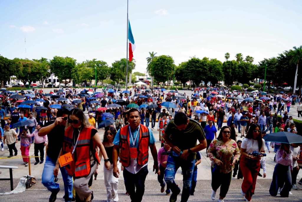 Sinaloa refuerza cultura de prevención: participa en el Segundo Simulacro Nacional de Protección Civil