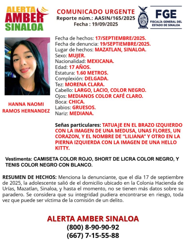 Personas desaparecidas en Sinaloa