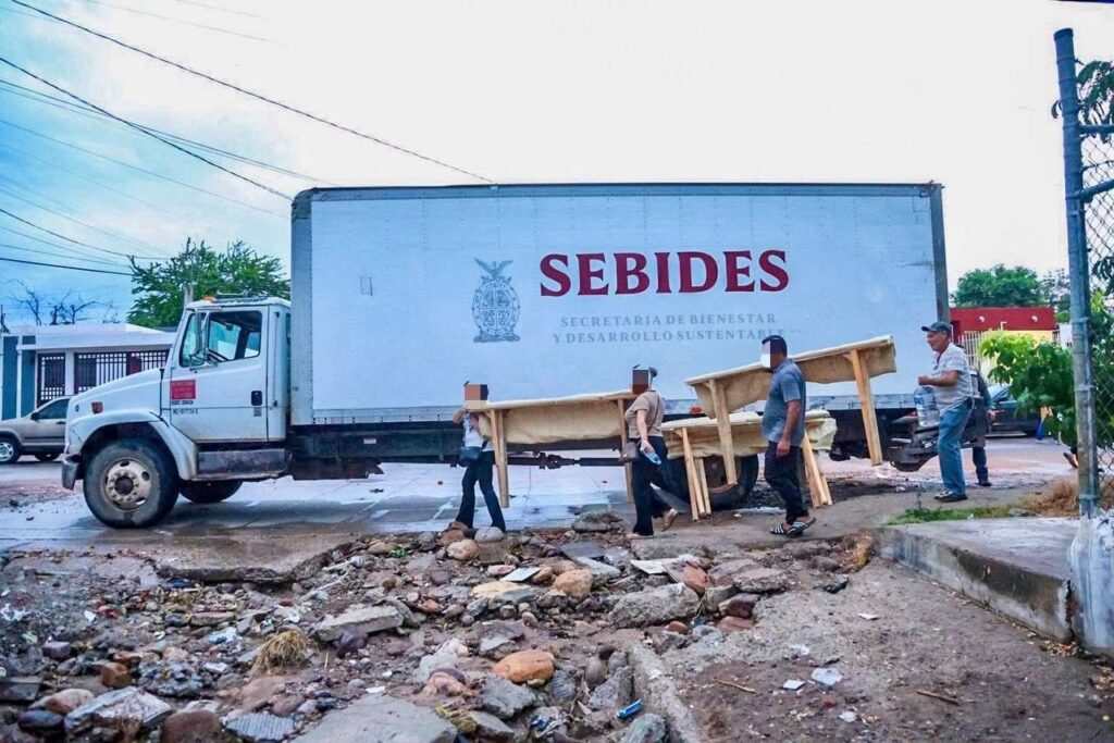 Familias desplazadas de Badiraguato