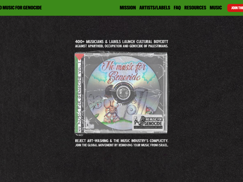 Artistas internacionales retiran su música de Israel en protesta por Gaza