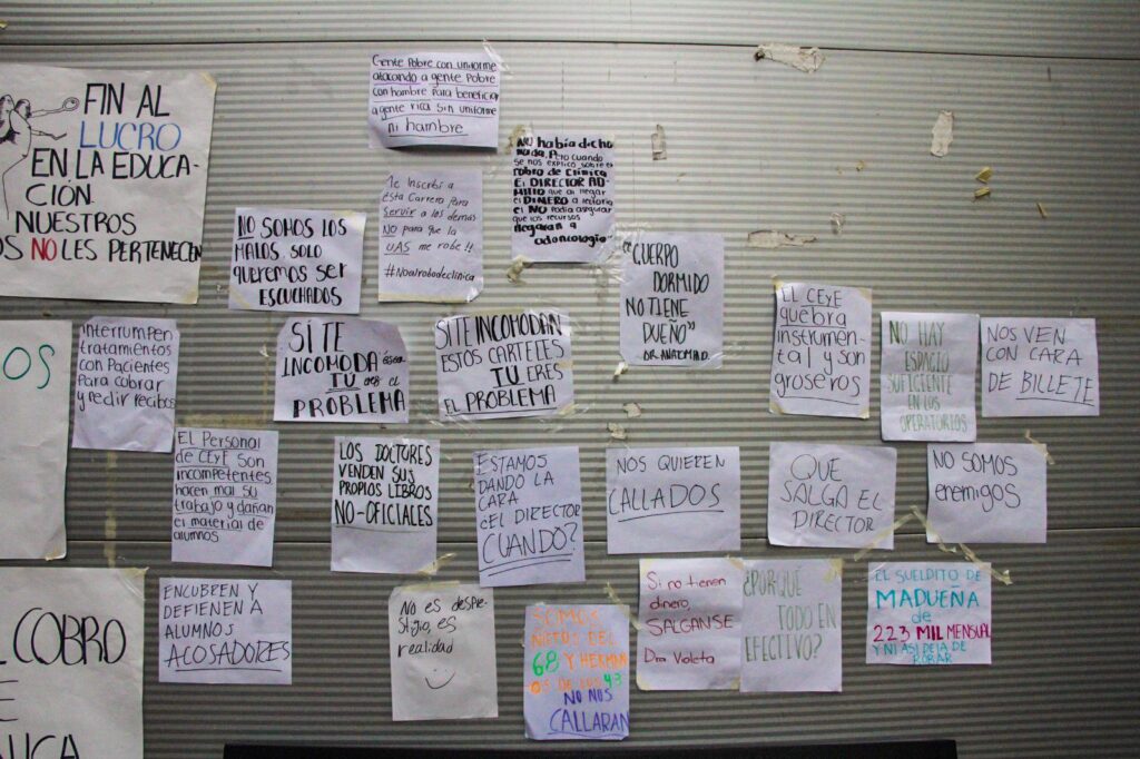Manifestaciones en la Facultad de Odontología