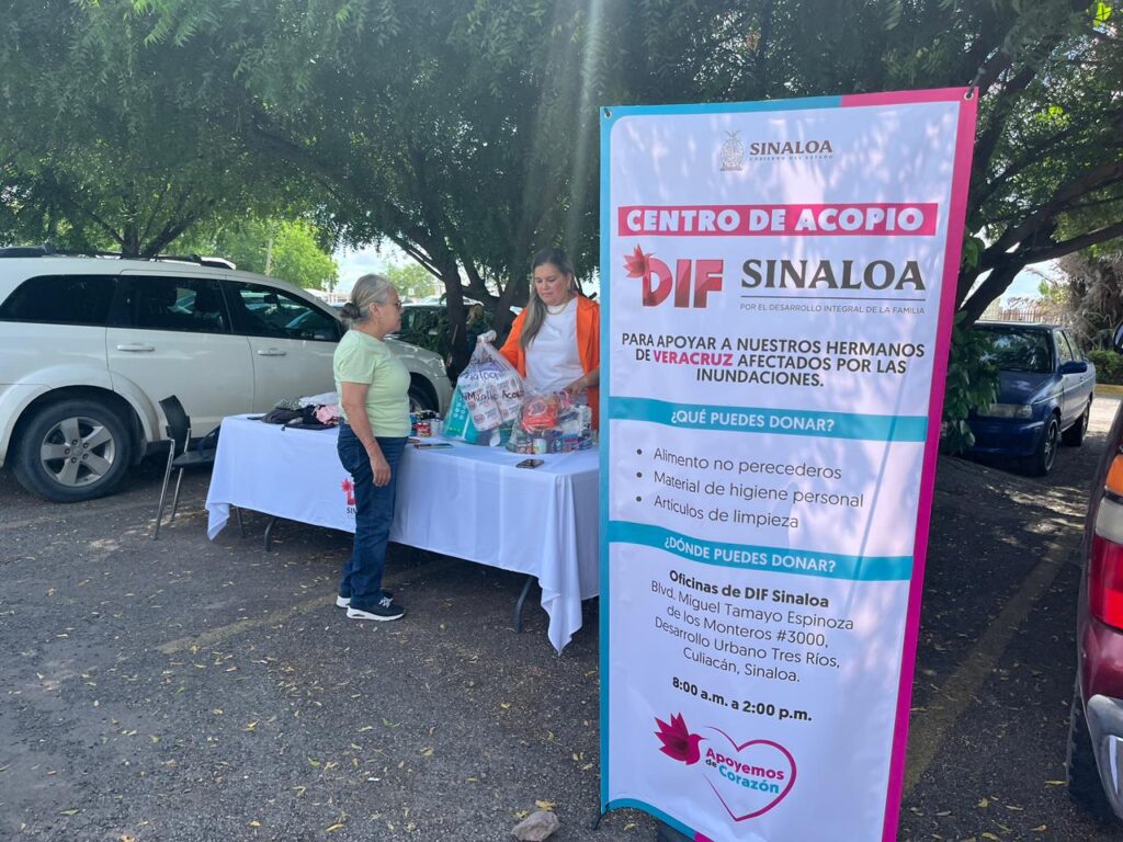 DIF Sinaloa instala centro de acopio para apoyar a familias ...