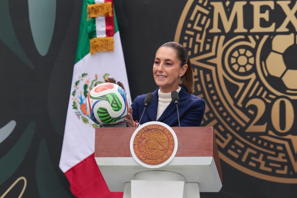 Claudia Sheinbaum promete un Mundial 2026 en paz