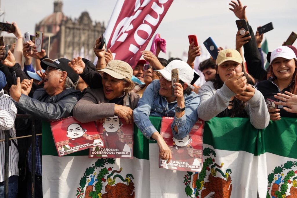 Claudia Sheinbaum celebra siete años de la 4T