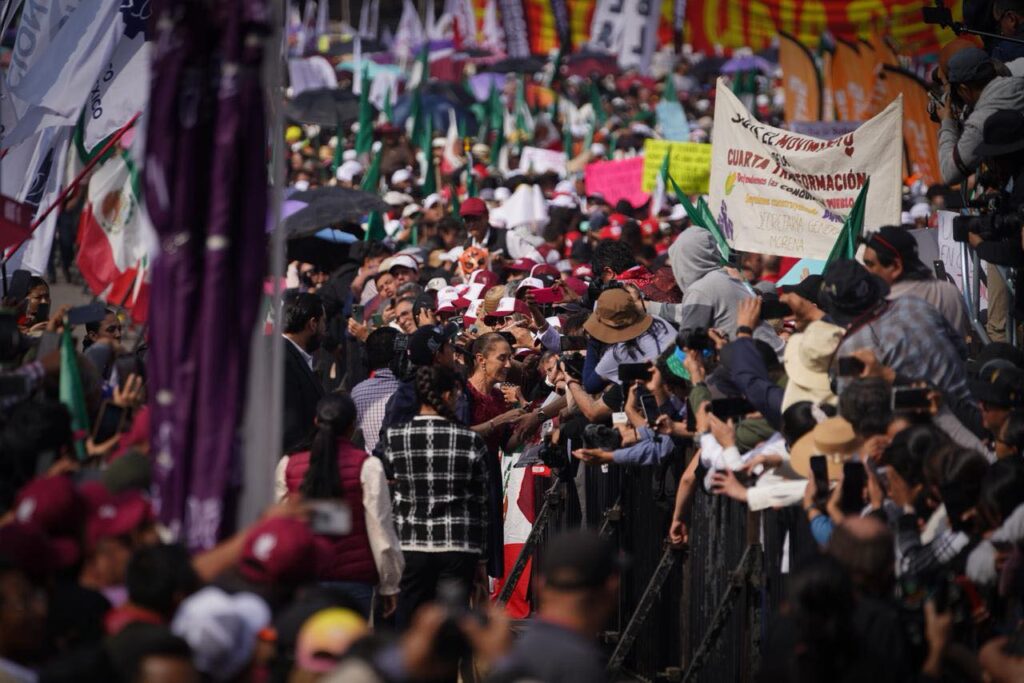 Claudia Sheinbaum celebra siete años de la 4T