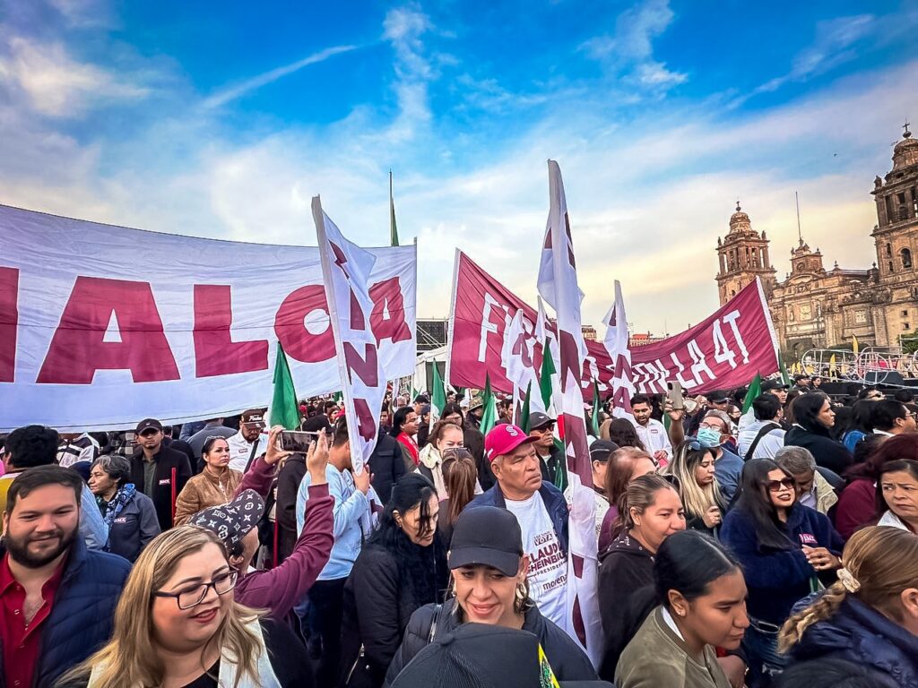Claudia Sheinbaum celebra siete años de la 4T