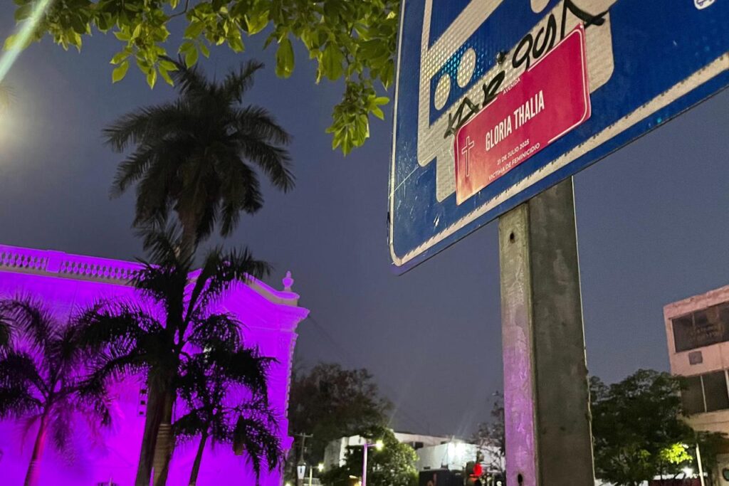 calles con nombres de víctimas de feminicidio