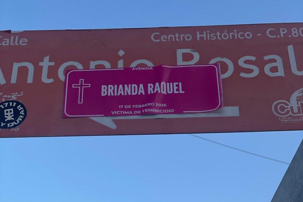 calles con nombres de víctimas de feminicidio
