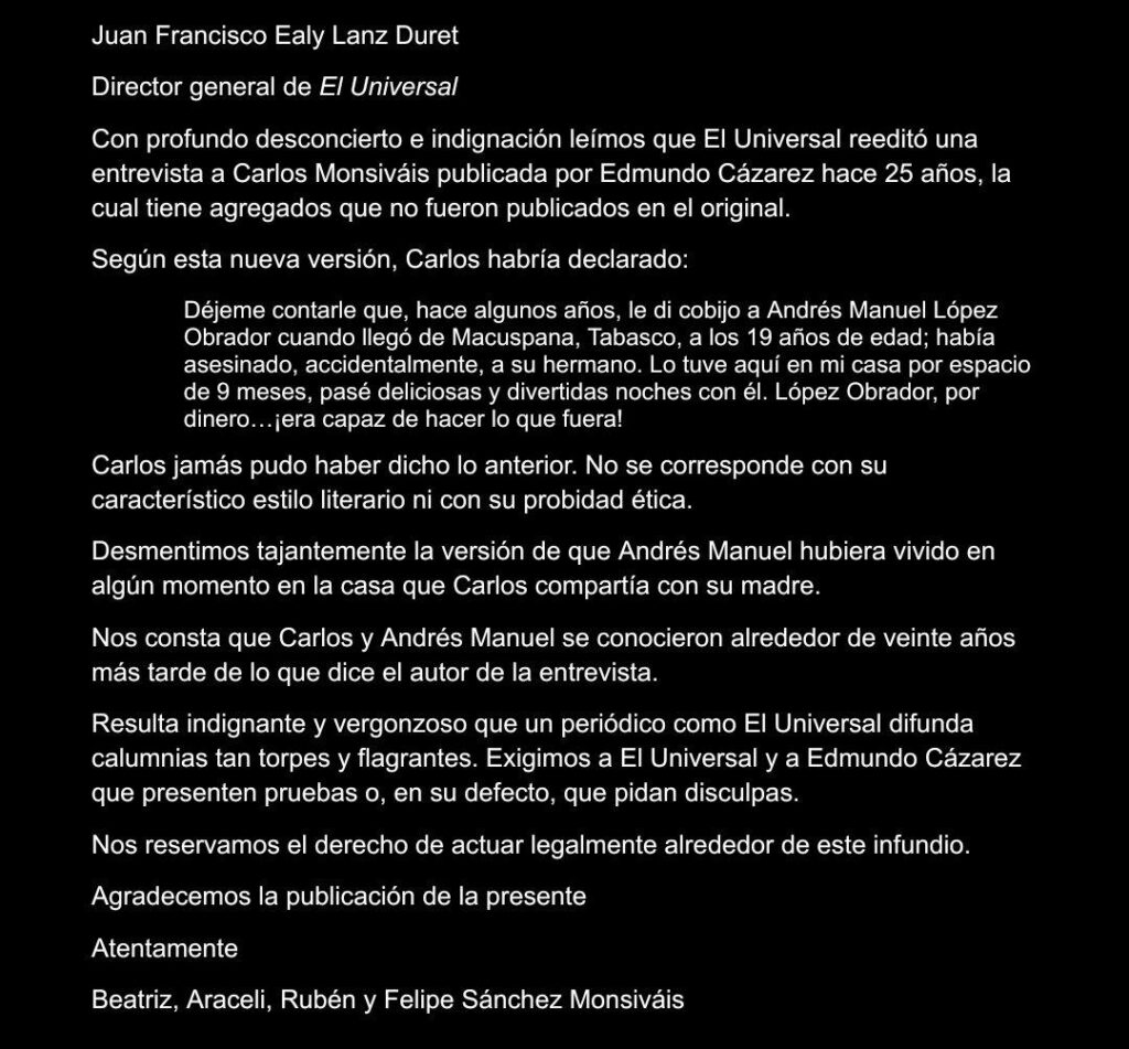AMLO y Monsiváis
