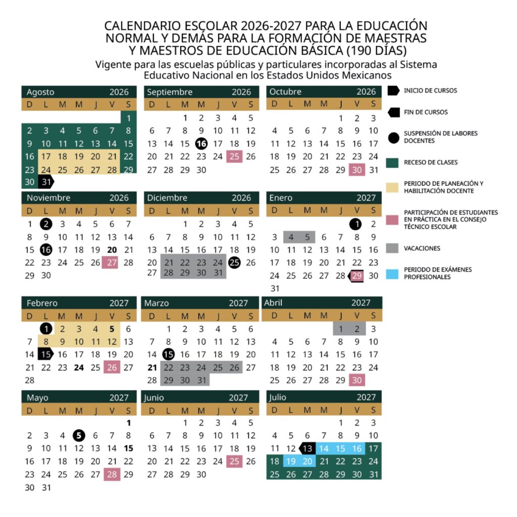 calendario escolar