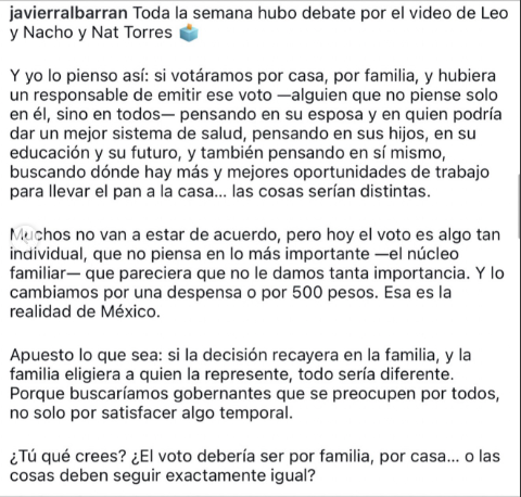 Voto por familia