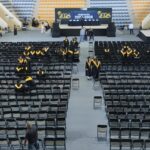Graduaciones en la UAS rompen paro laboral; denuncian que Rectoría permitió ceremonias en un Polideportivo prácticamente vacío Graduaciones en la UAS