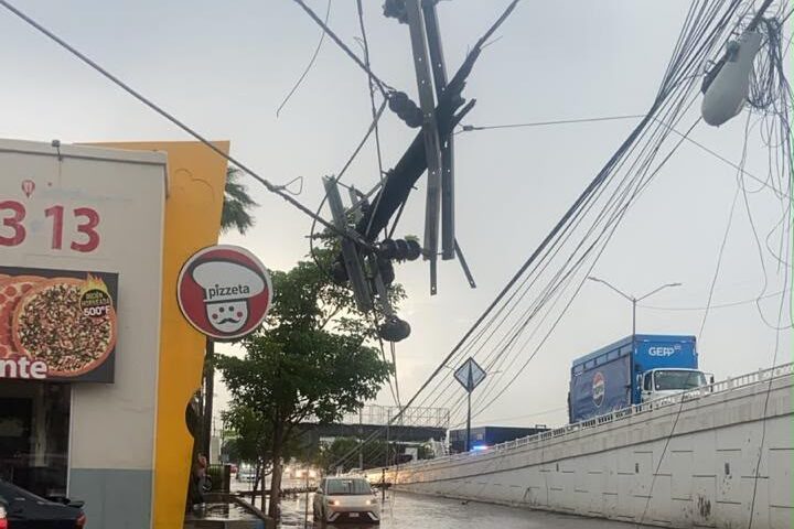 movilización por lluvias en Culiacán