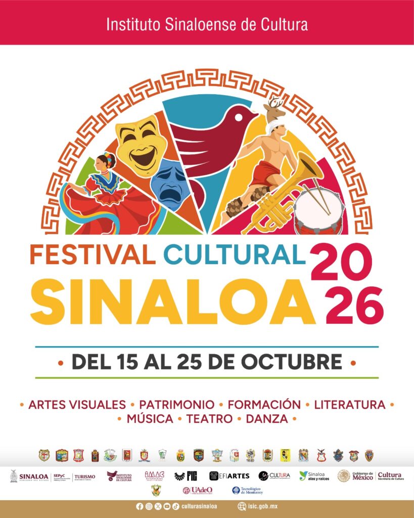 Festival Cultural Sinaloa 2026 está por comenzar: más de 320 actividades llegarán a los 20 municipios